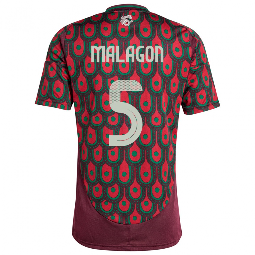 Criança Camisola México Luis Malagon #5 Marrom Principal 24-26 Camisa