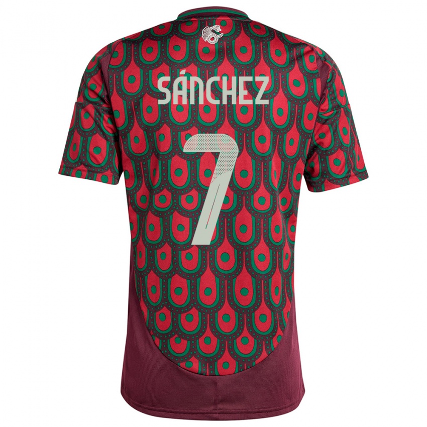 Criança Camisola México Maria Sanchez #7 Marrom Principal 24-26 Camisa