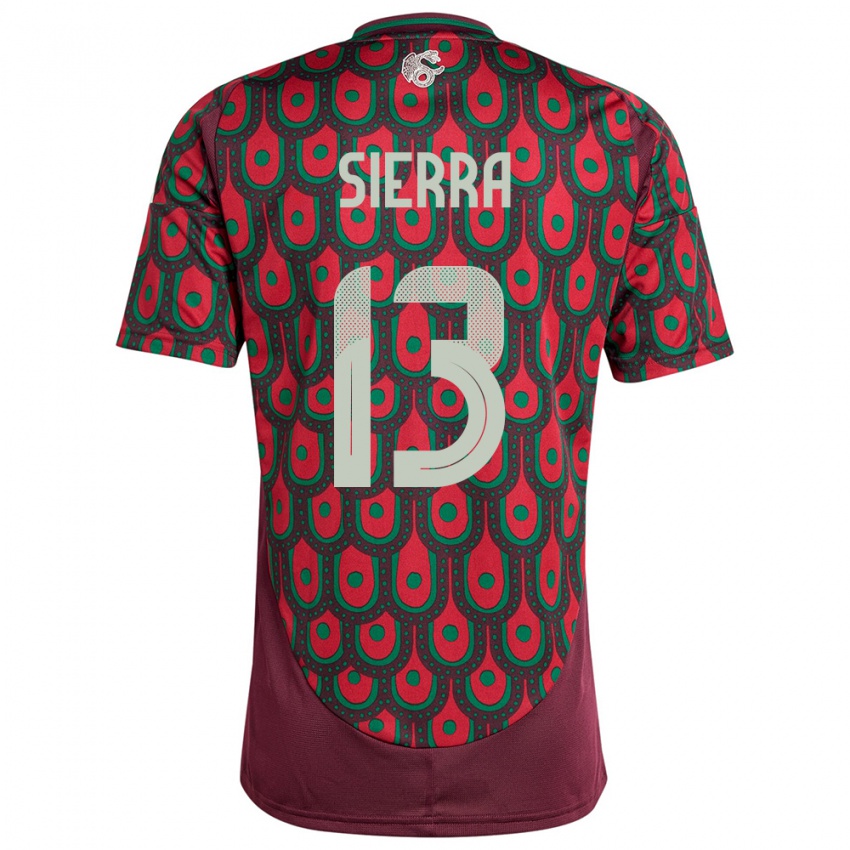 Criança Camisola México Bianca Sierra #13 Marrom Principal 24-26 Camisa