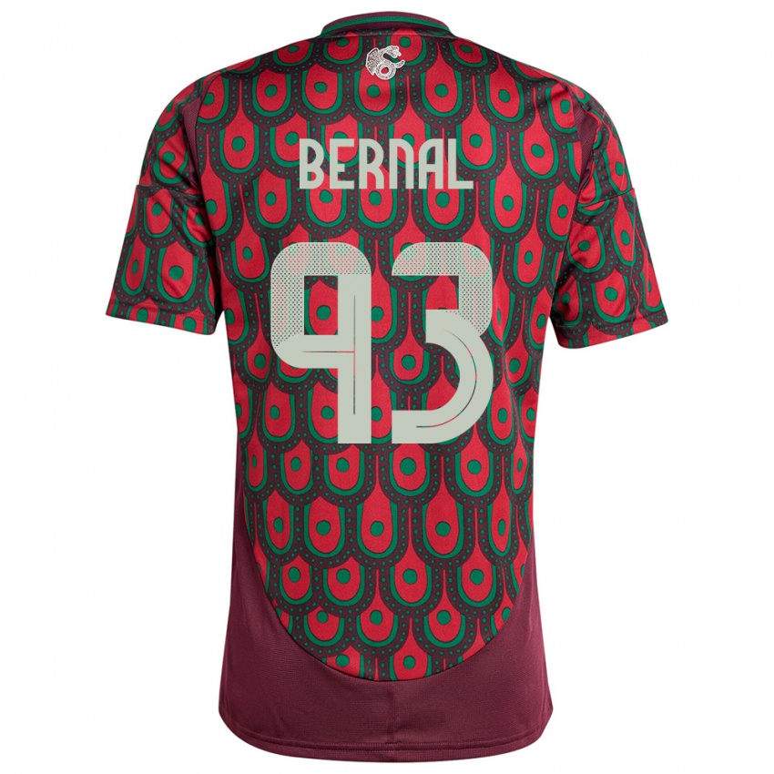 Criança Camisola México Rebeca Bernal #93 Marrom Principal 24-26 Camisa