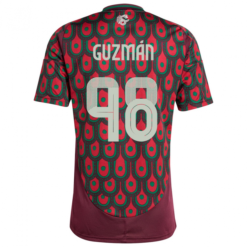 Criança Camisola México Kinberly Guzman #98 Marrom Principal 24-26 Camisa