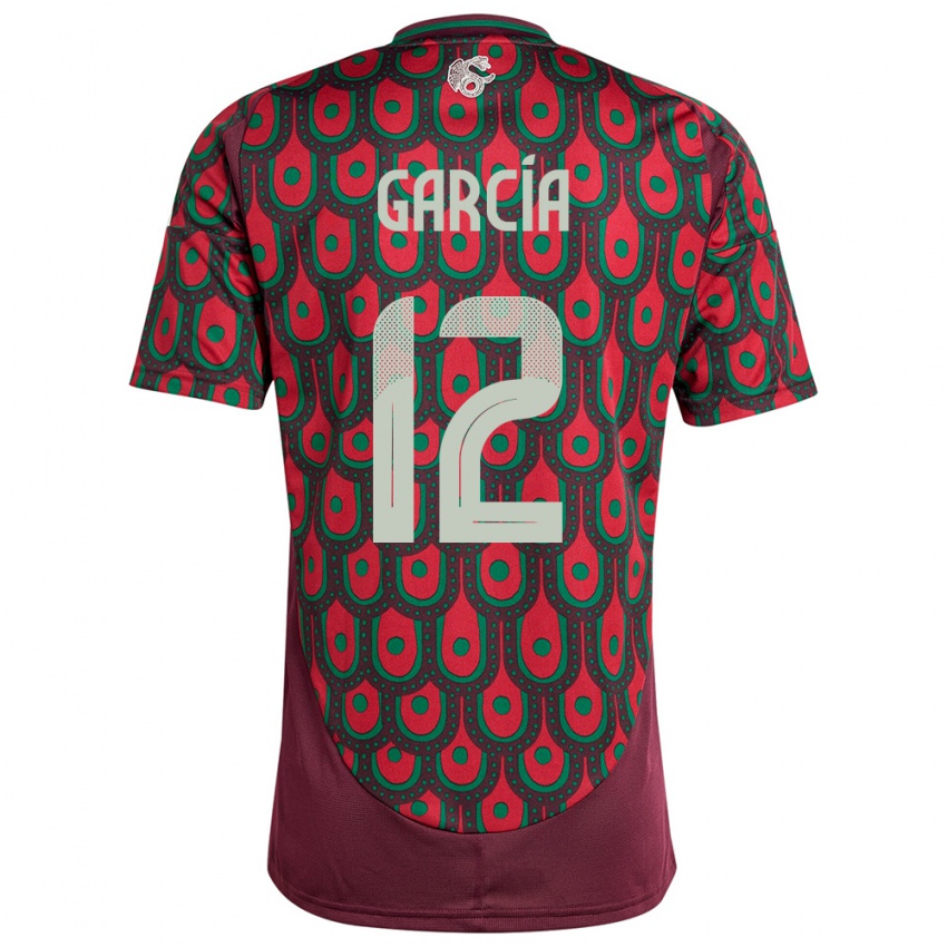 Criança Camisola México Eduardo Garcia #12 Marrom Principal 24-26 Camisa