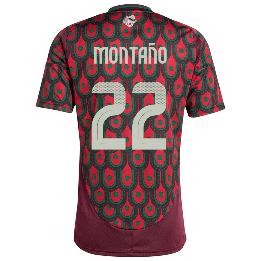 Criança Camisola México Andres Montano #22 Marrom Principal 24-26 Camisa