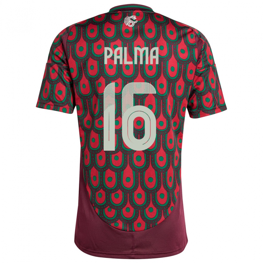 Criança Camisola México Rafael Palma #16 Marrom Principal 24-26 Camisa