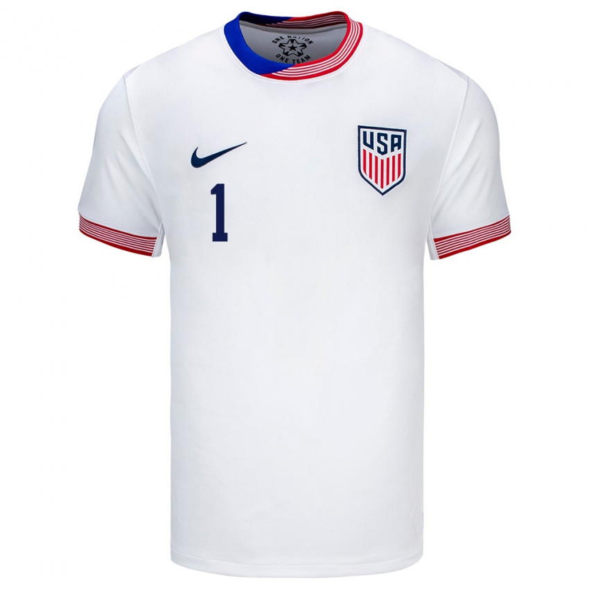 Criança Camisola Estados Unidos Matt Turner #1 Branco Principal 24-26 Camisa