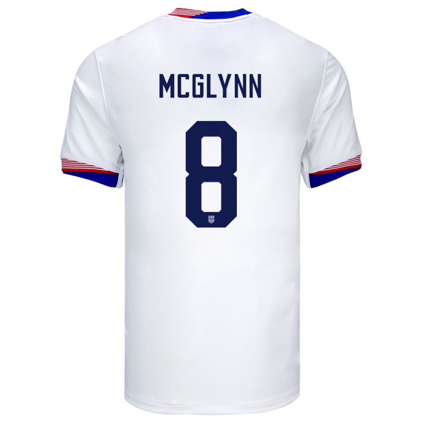 Criança Camisola Estados Unidos Jack Mcglynn #8 Branco Principal 24-26 Camisa