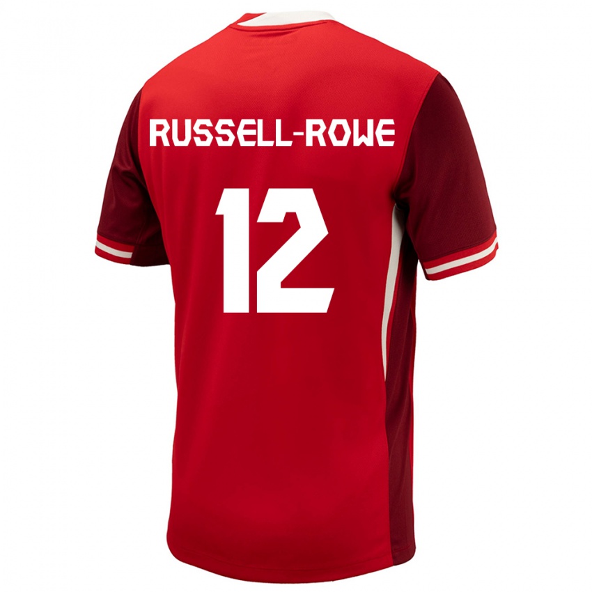 Criança Camisola Canadá Jacen Russell-Rowe #12 Vermelho Principal 24-26 Camisa