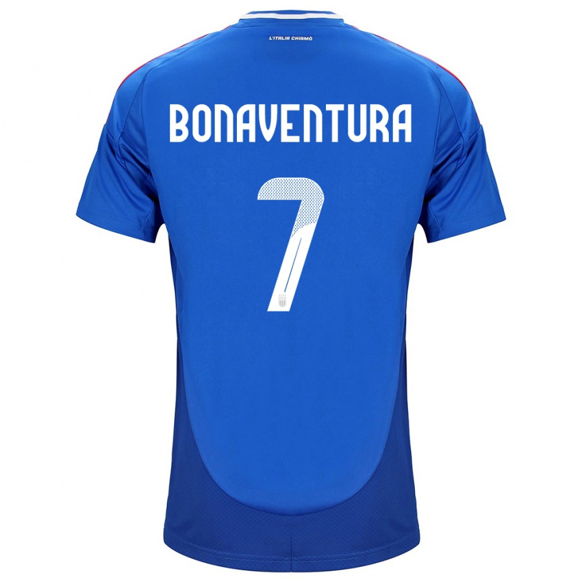 Criança Camisola Itália Giacomo Bonaventura #7 Azul Principal 24-26 Camisa