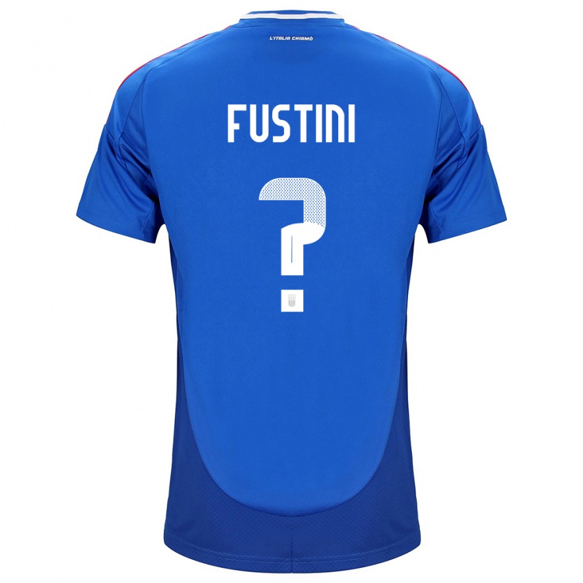 Criança Camisola Itália Kevin Fustini #0 Azul Principal 24-26 Camisa