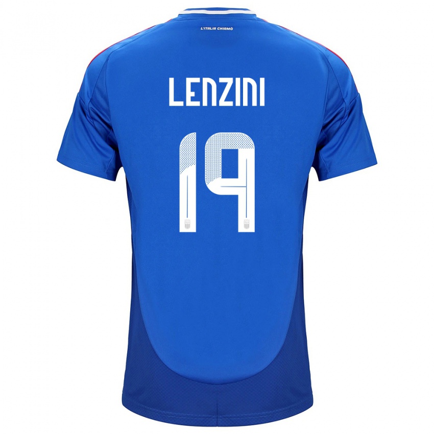 Criança Camisola Itália Martina Lenzini #19 Azul Principal 24-26 Camisa