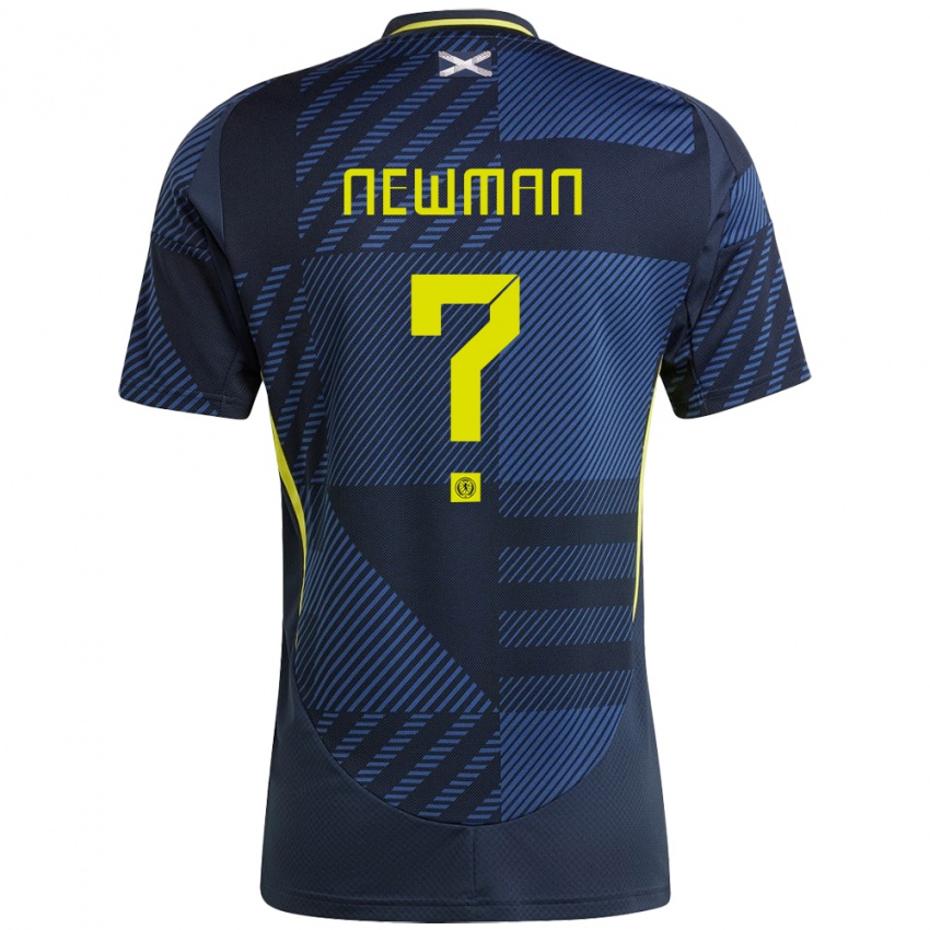 Criança Camisola Escócia Jack Newman #0 Azul Escuro Principal 24-26 Camisa