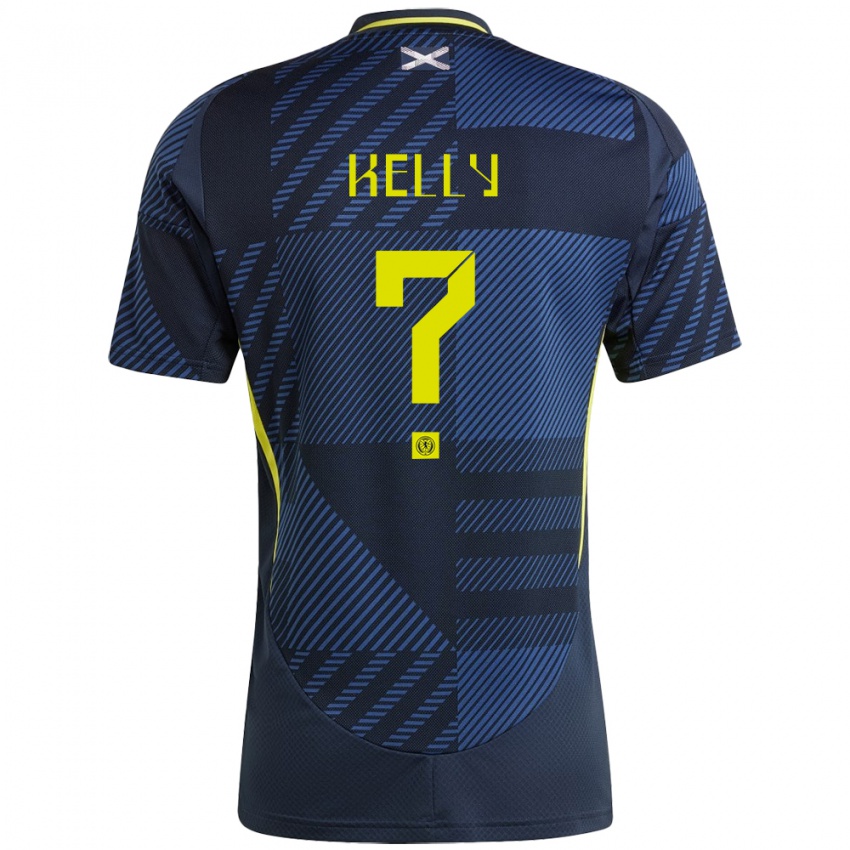 Criança Camisola Escócia Daniel Kelly #0 Azul Escuro Principal 24-26 Camisa