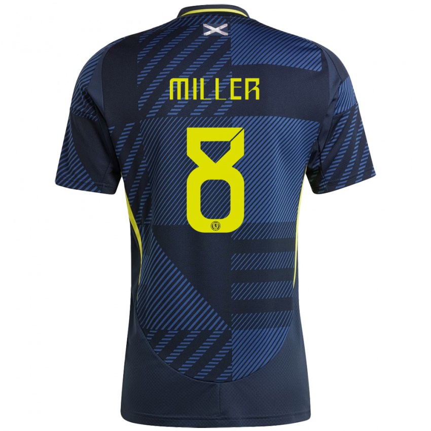 Criança Camisola Escócia Lennon Miller #8 Azul Escuro Principal 24-26 Camisa