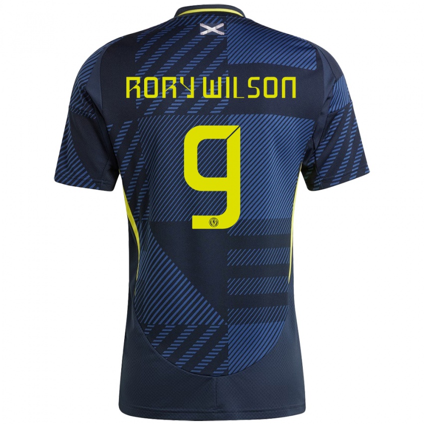 Criança Camisola Escócia Rory Wilson #9 Azul Escuro Principal 24-26 Camisa