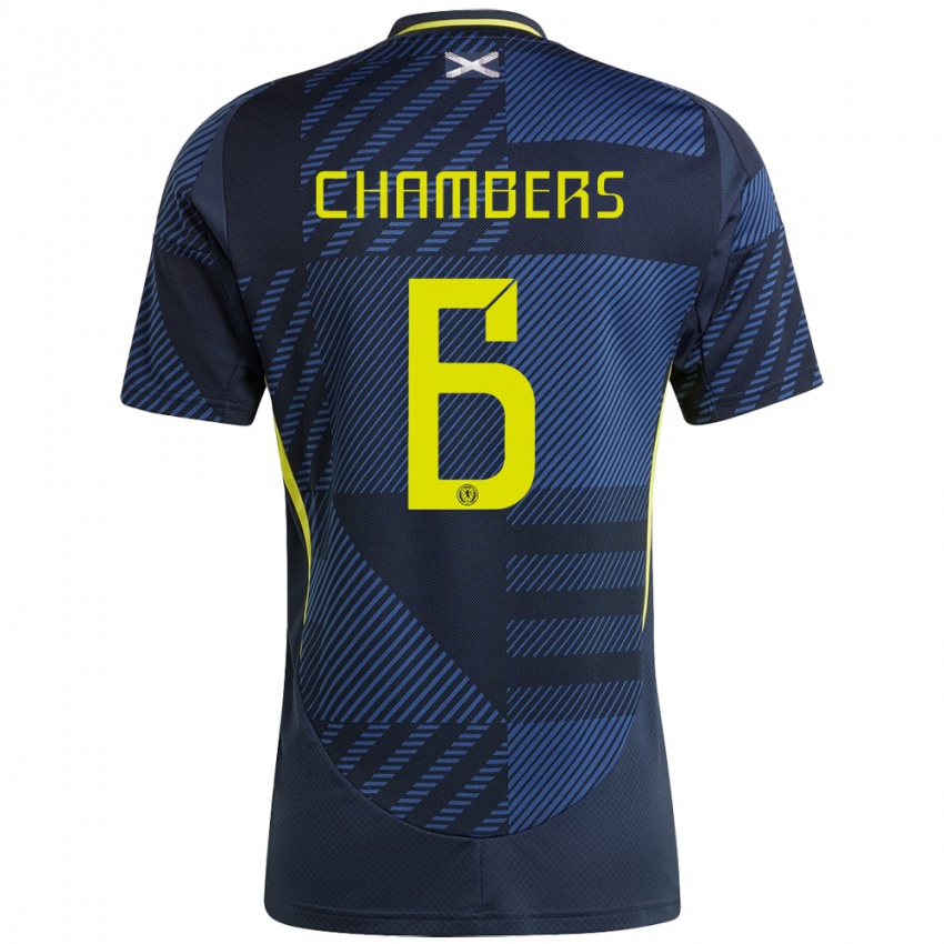 Criança Camisola Escócia Sam Chambers #6 Azul Escuro Principal 24-26 Camisa