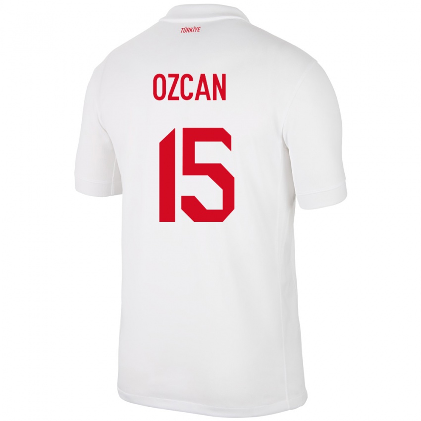 Criança Camisola Turquia Salih Özcan #15 Branco Principal 24-26 Camisa