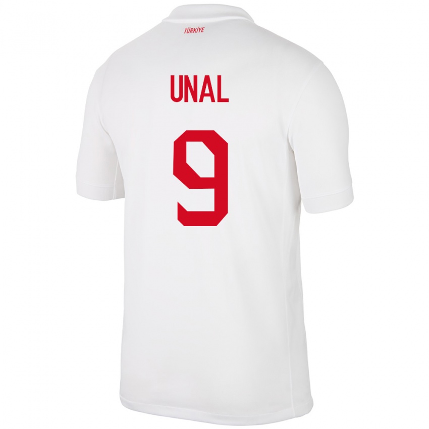 Criança Camisola Turquia Enes Ünal #9 Branco Principal 24-26 Camisa