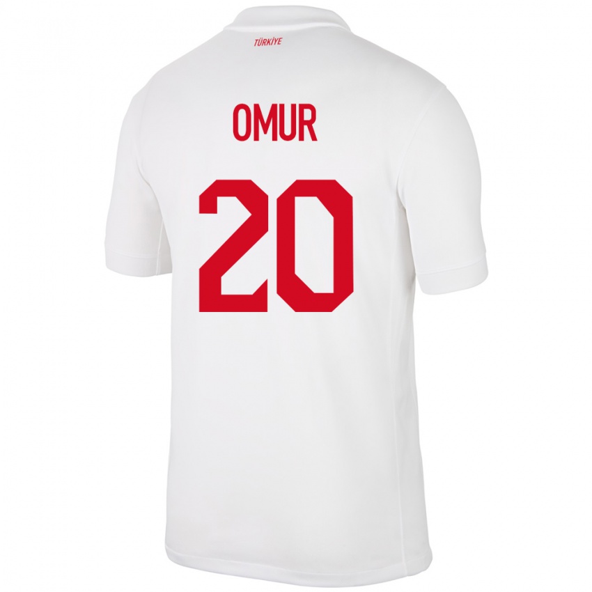 Criança Camisola Turquia Abdülkadir Ömür #20 Branco Principal 24-26 Camisa