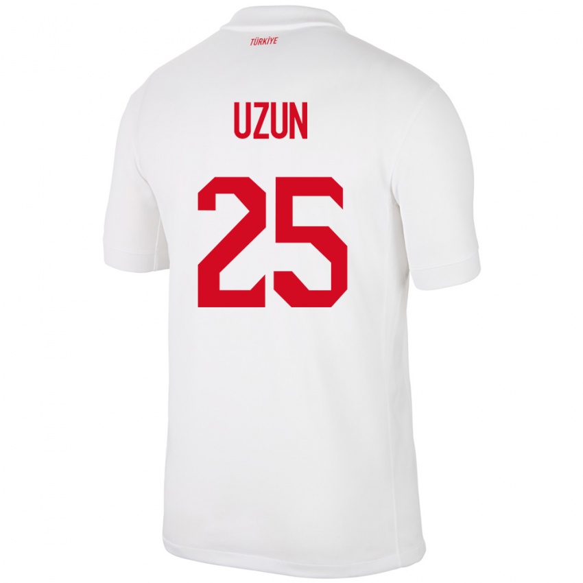 Criança Camisola Turquia Can Uzun #25 Branco Principal 24-26 Camisa