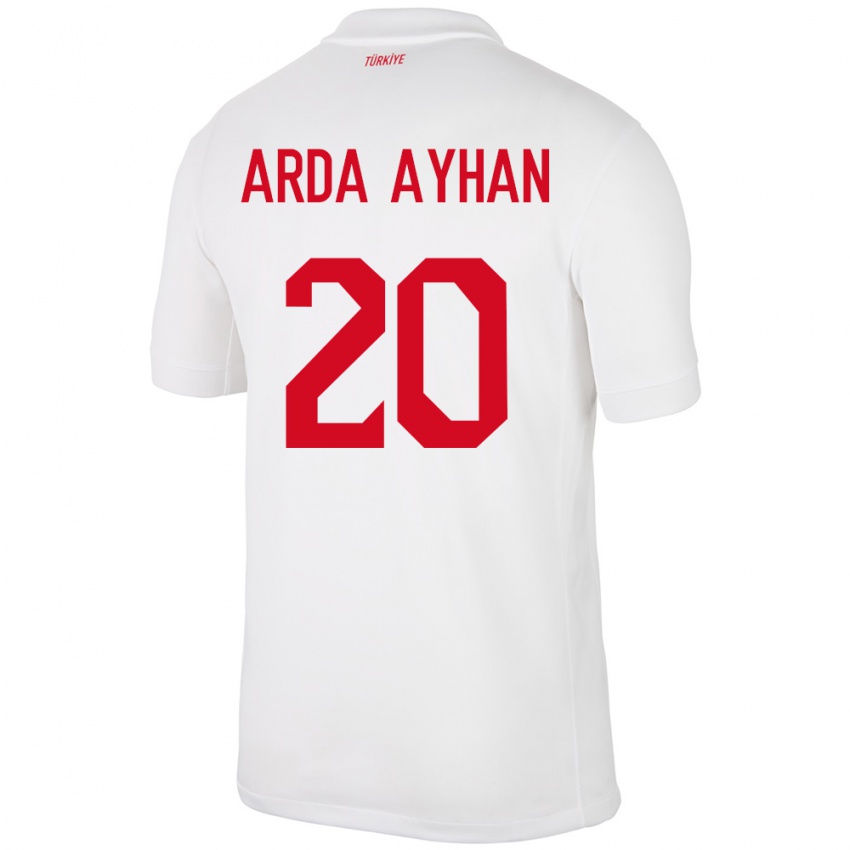 Criança Camisola Turquia Murat Arda Ayhan #20 Branco Principal 24-26 Camisa