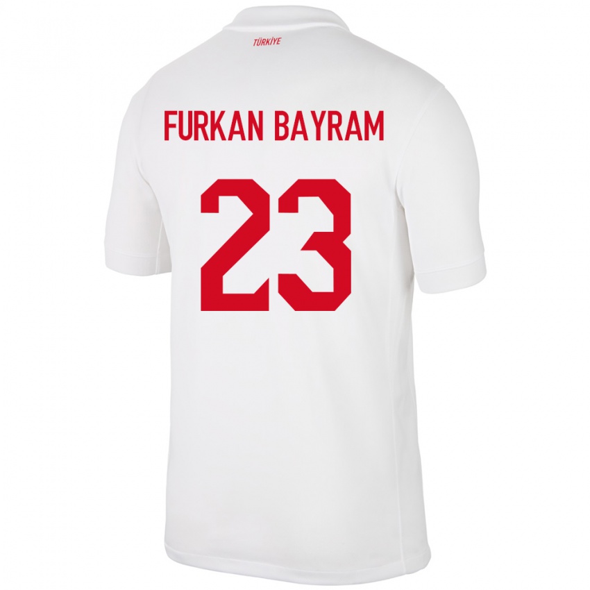 Criança Camisola Turquia Mert Furkan Bayram #23 Branco Principal 24-26 Camisa