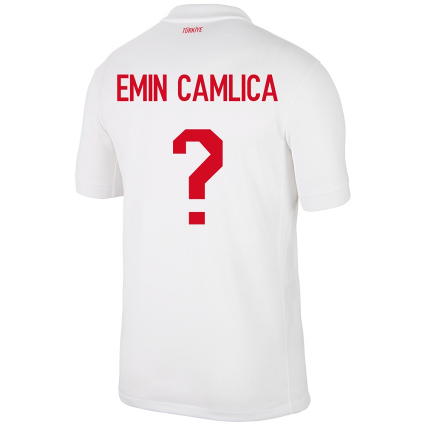 Criança Camisola Turquia Muhammed Emin Çamlıca #0 Branco Principal 24-26 Camisa