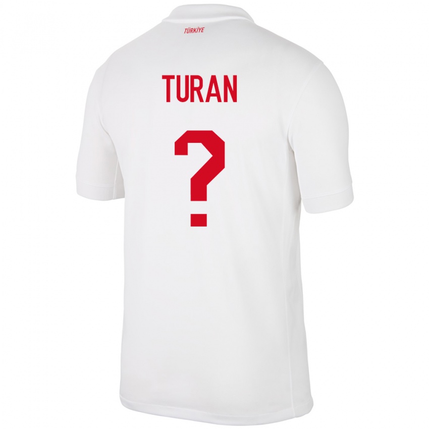 Criança Camisola Turquia Hasan Turan #0 Branco Principal 24-26 Camisa