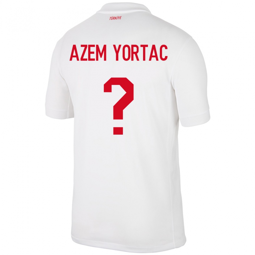 Criança Camisola Turquia Mustafa Azem Yortaç #0 Branco Principal 24-26 Camisa