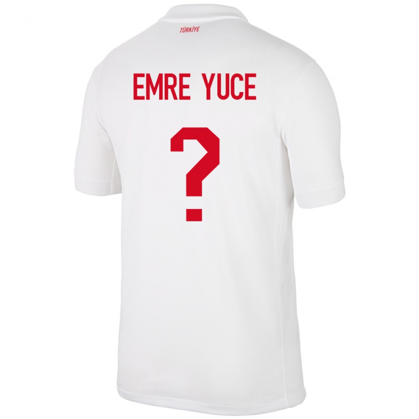 Criança Camisola Turquia Yunus Emre Yüce #0 Branco Principal 24-26 Camisa