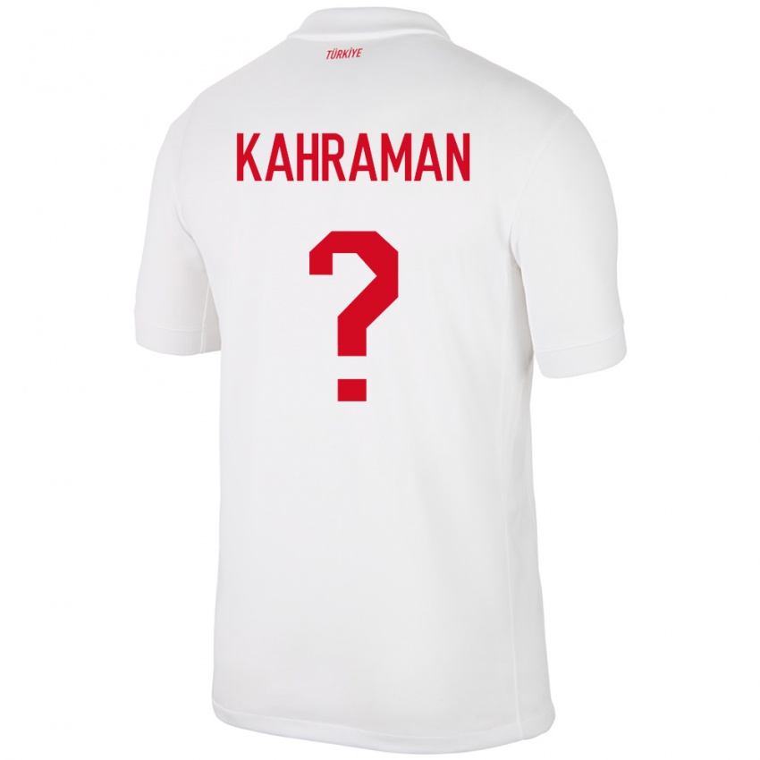 Criança Camisola Turquia Osman Kahraman #0 Branco Principal 24-26 Camisa