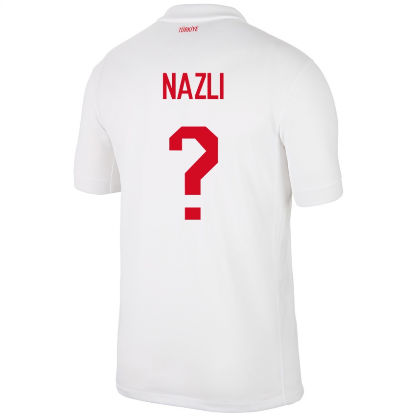 Criança Camisola Turquia Barış Nazlı #0 Branco Principal 24-26 Camisa