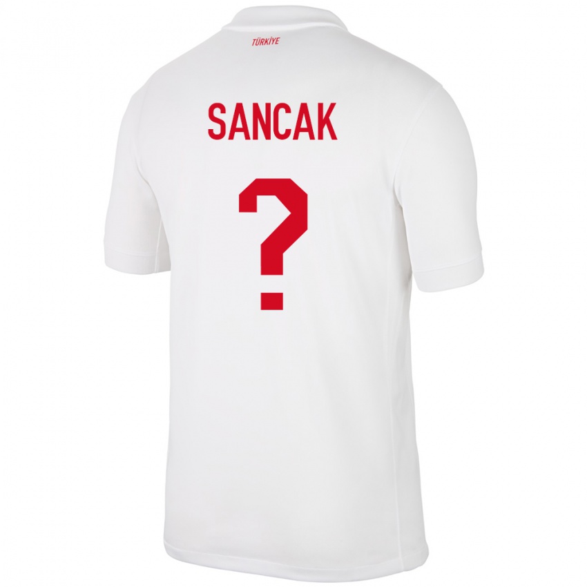 Criança Camisola Turquia Tolga Sancak #0 Branco Principal 24-26 Camisa