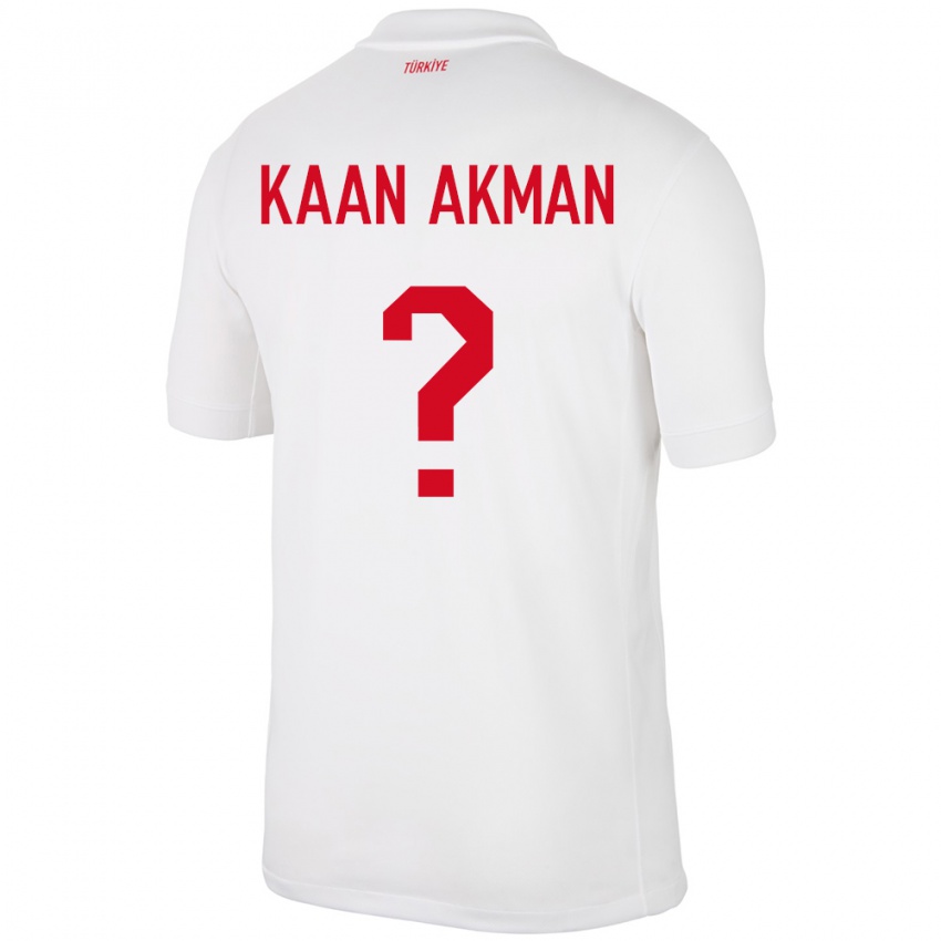 Criança Camisola Turquia Ege Kaan Akman #0 Branco Principal 24-26 Camisa