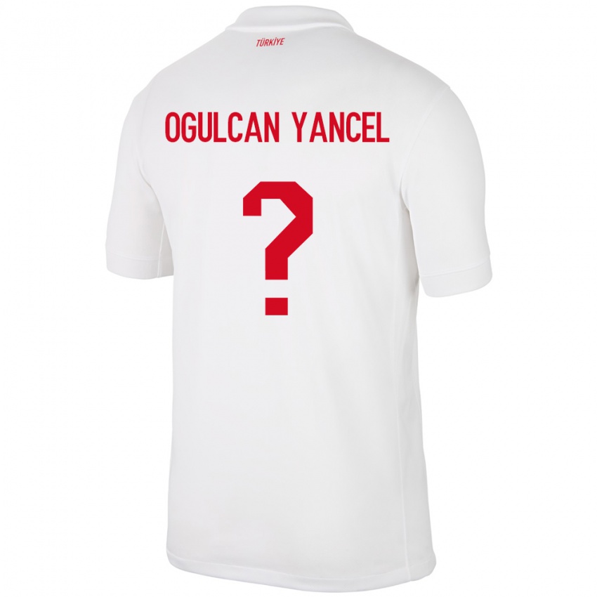 Criança Camisola Turquia Necati Oğulcan Yançel #0 Branco Principal 24-26 Camisa