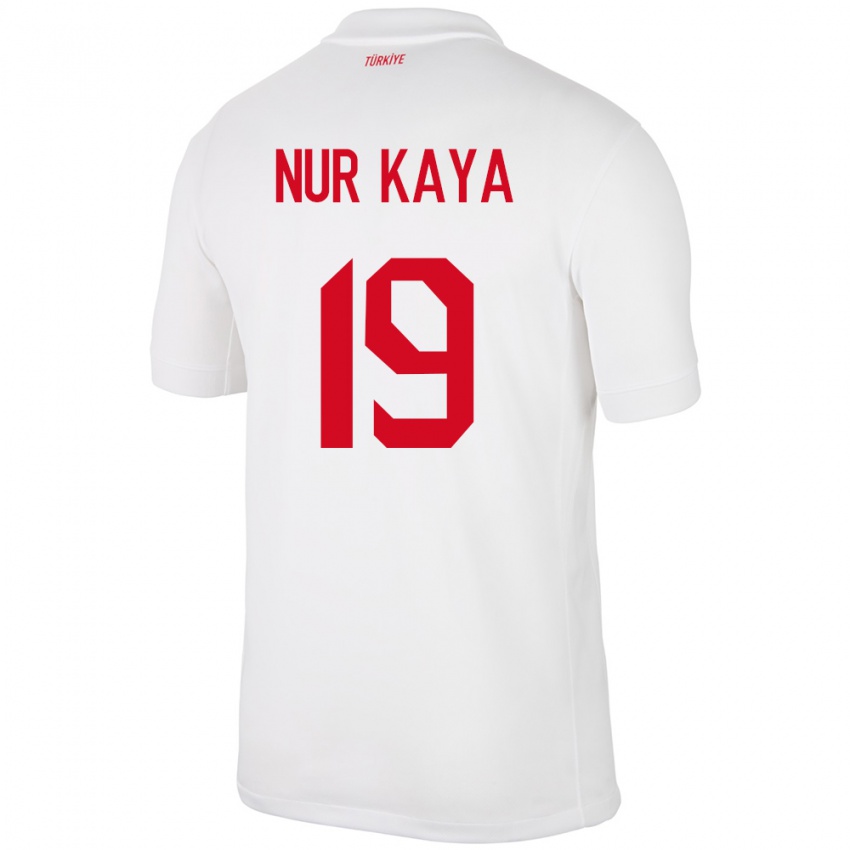 Criança Camisola Turquia Cansu Nur Kaya #19 Branco Principal 24-26 Camisa