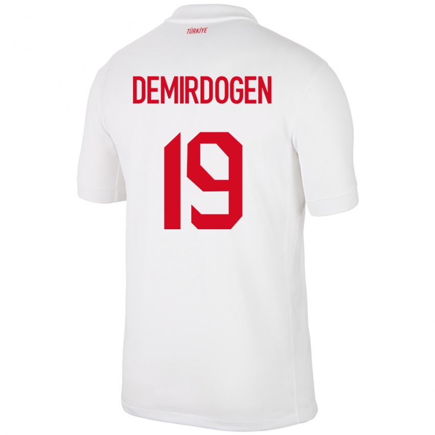 Criança Camisola Turquia Neslihan Demirdögen #19 Branco Principal 24-26 Camisa