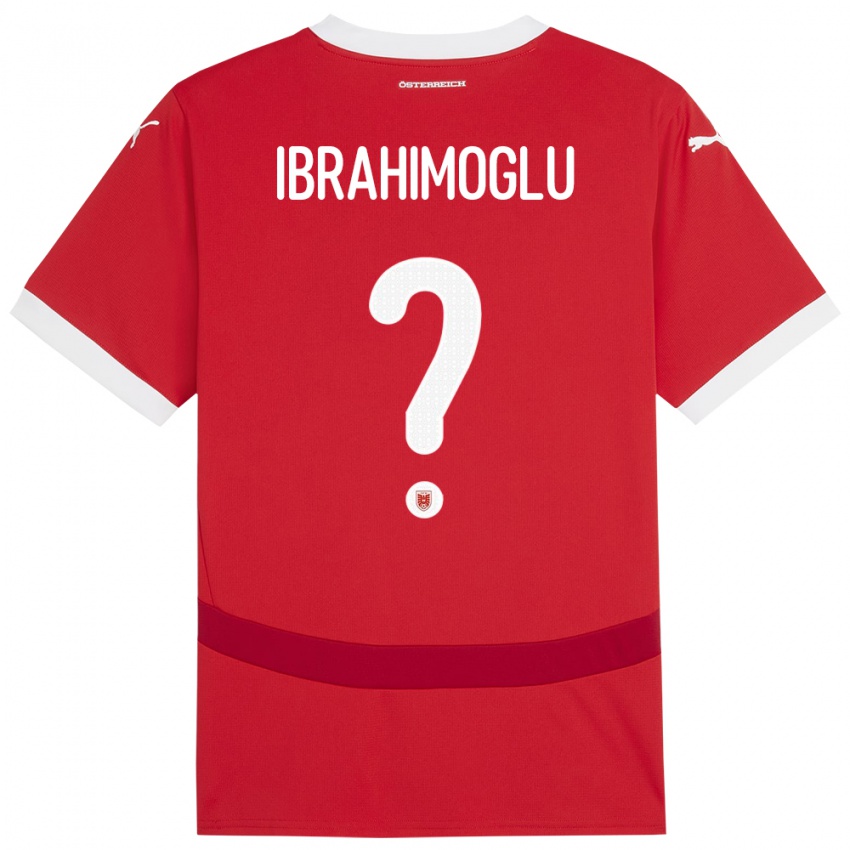 Criança Camisola Áustria Mücahit Ibrahimoglu #0 Vermelho Principal 24-26 Camisa