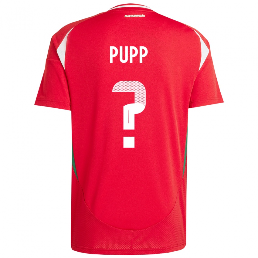 Criança Camisola Hungria Zétény Pupp #0 Vermelho Principal 24-26 Camisa