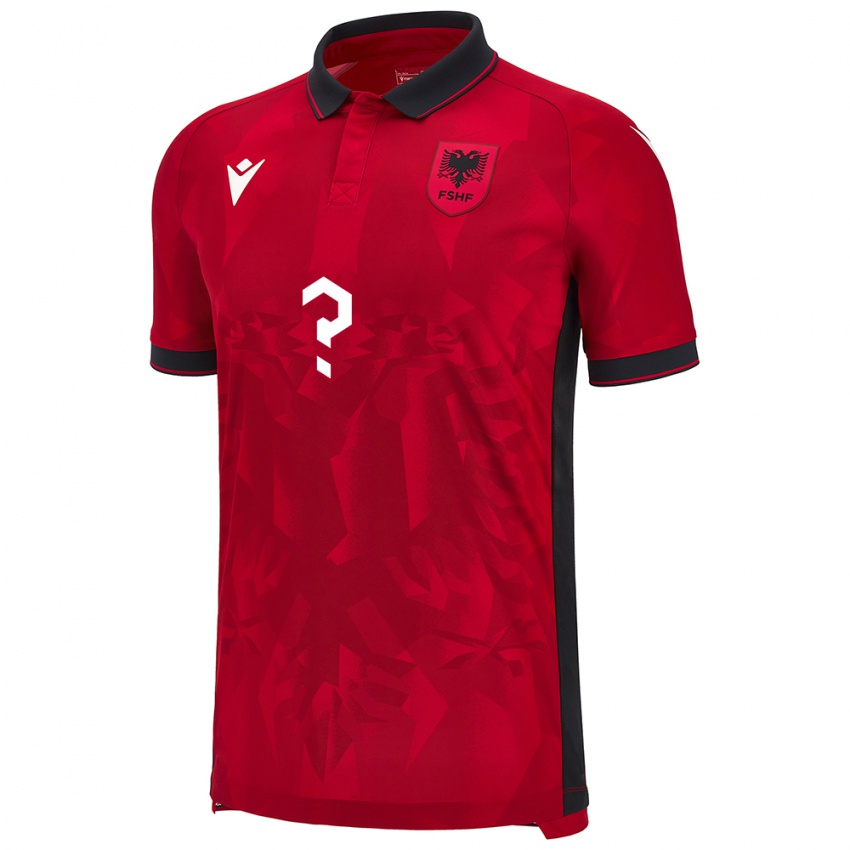 Criança Camisola Albânia Agon Bajrami #0 Vermelho Principal 24-26 Camisa