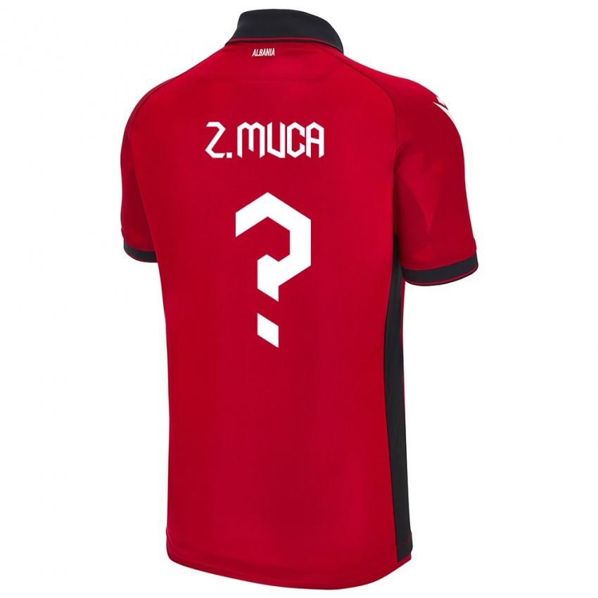 Criança Camisola Albânia Zylyf Muça #0 Vermelho Principal 24-26 Camisa