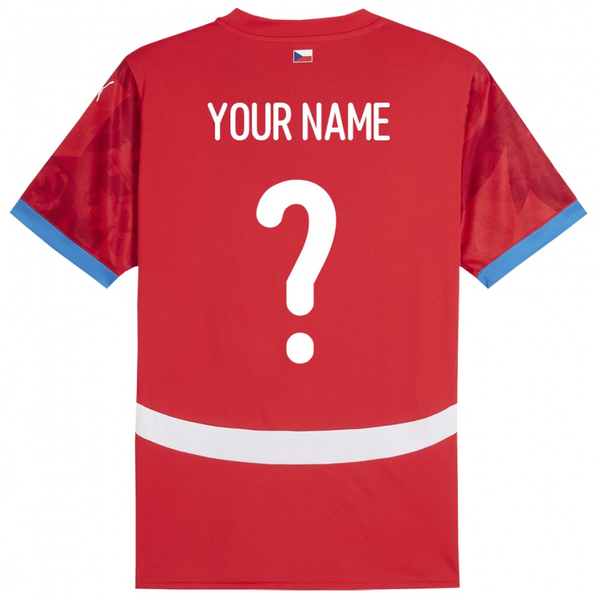 Criança Camisola República Checa Seu Nome #0 Vermelho Principal 24-26 Camisa