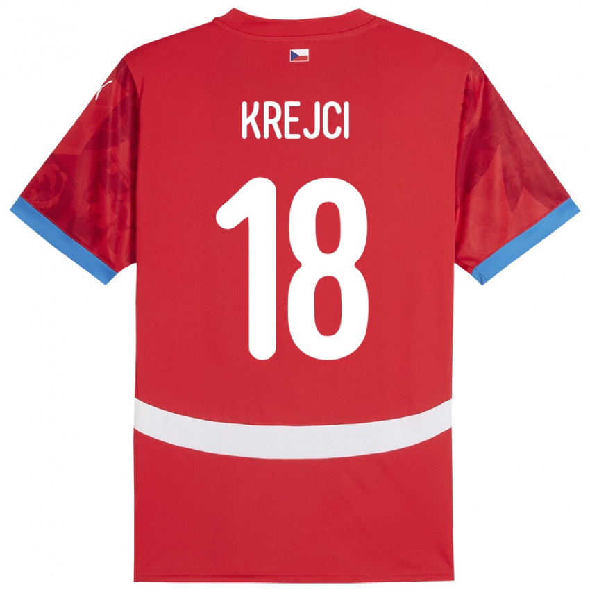 Criança Camisola República Checa Ladislav Krejci #18 Vermelho Principal 24-26 Camisa