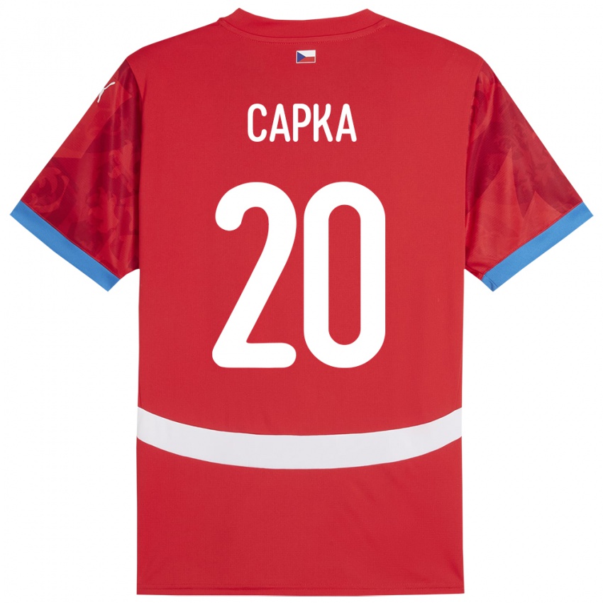 Criança Camisola República Checa Filip Capka #20 Vermelho Principal 24-26 Camisa