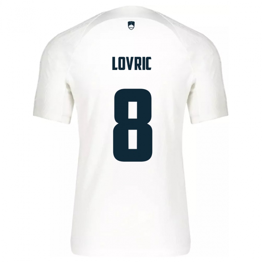 Criança Camisola Eslovênia Sandi Lovric #8 Branco Principal 24-26 Camisa