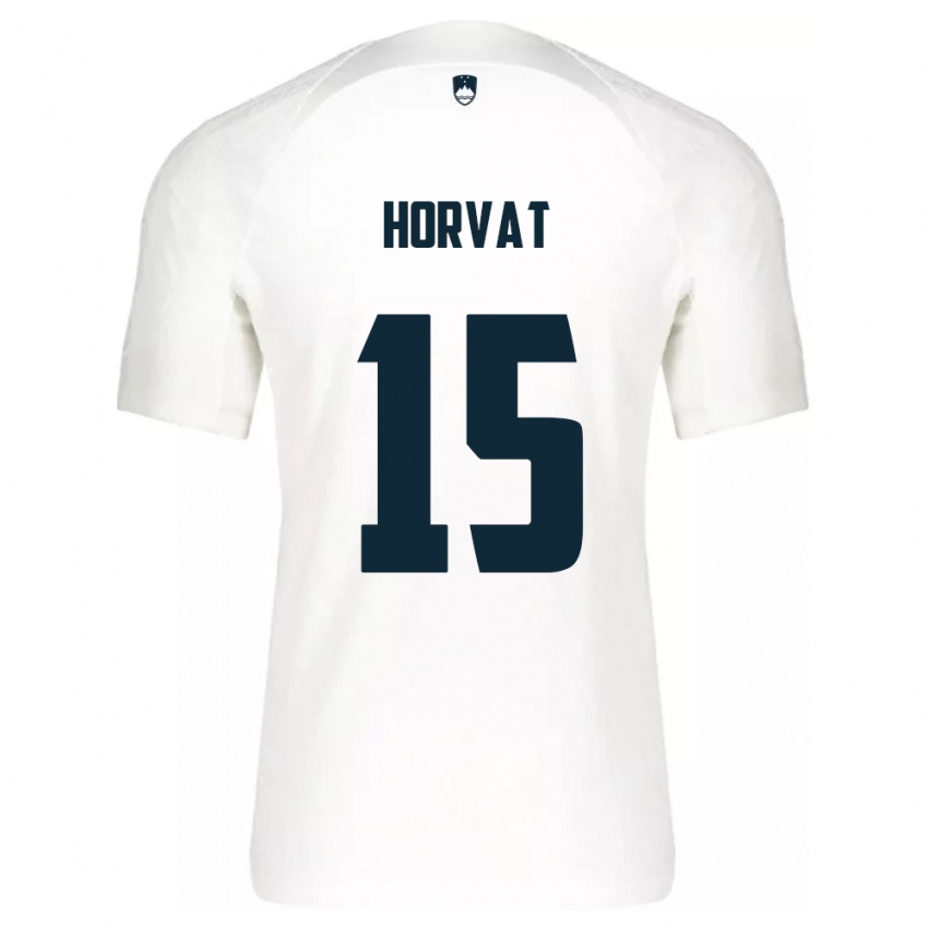 Criança Camisola Eslovênia Tomi Horvat #15 Branco Principal 24-26 Camisa