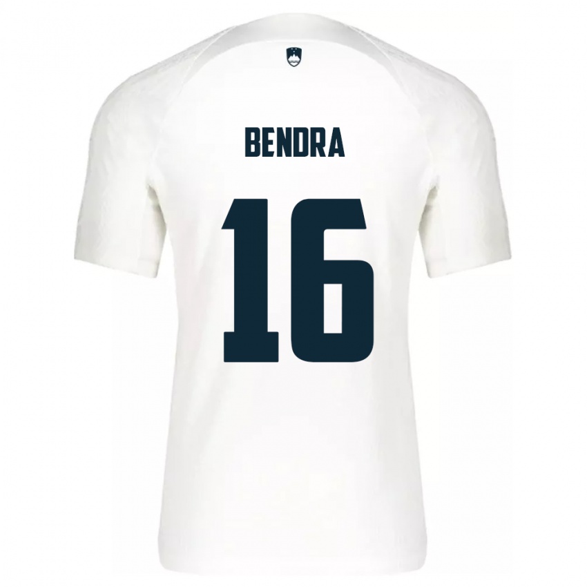 Criança Camisola Eslovênia Kristjan Bendra #16 Branco Principal 24-26 Camisa