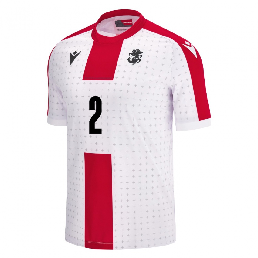 Criança Camisola Geórgia Otar Kakabadze #2 Branco Principal 24-26 Camisa