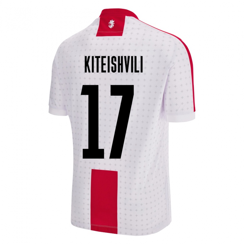 Criança Camisola Geórgia Otar Kiteishvili #17 Branco Principal 24-26 Camisa