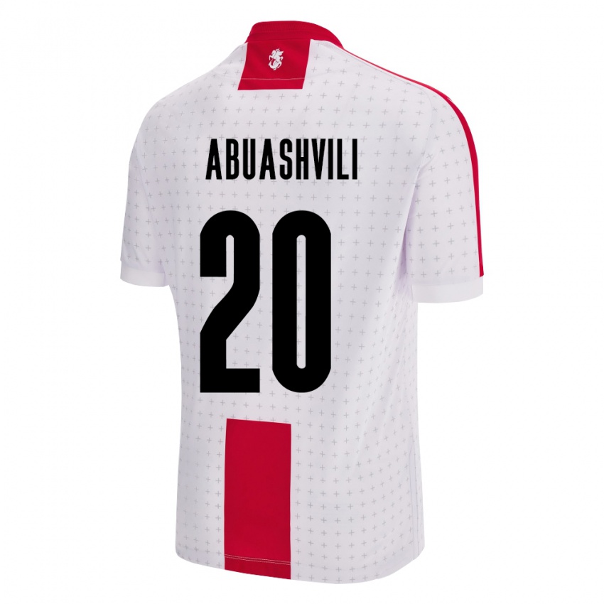 Criança Camisola Geórgia Giorgi Abuashvili #20 Branco Principal 24-26 Camisa