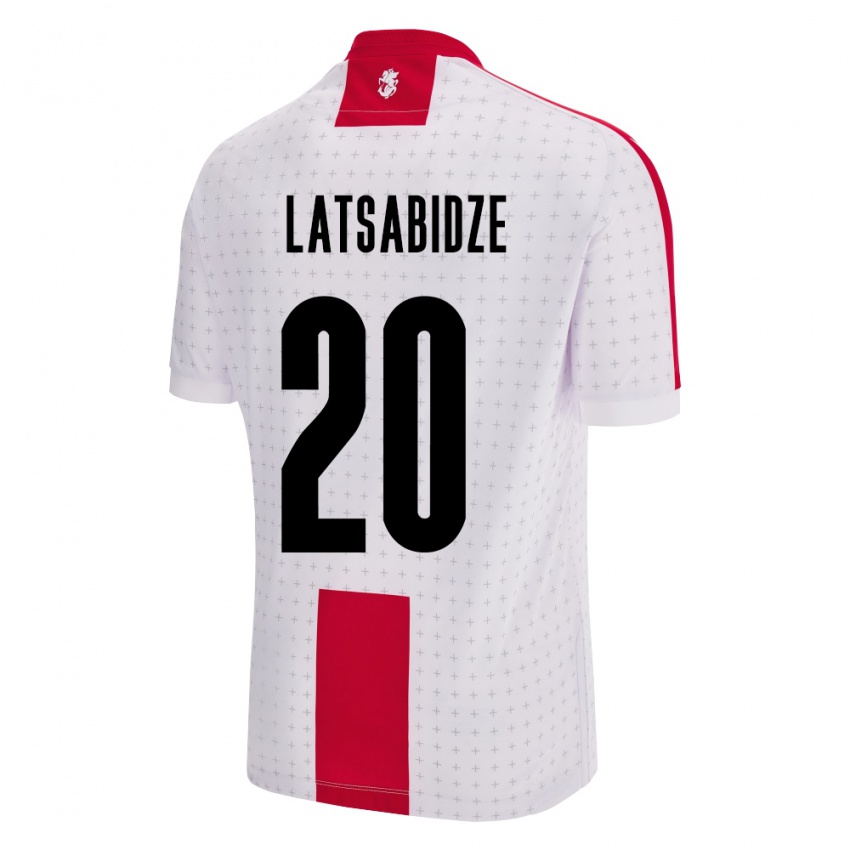 Criança Camisola Geórgia Luka Latsabidze #20 Branco Principal 24-26 Camisa